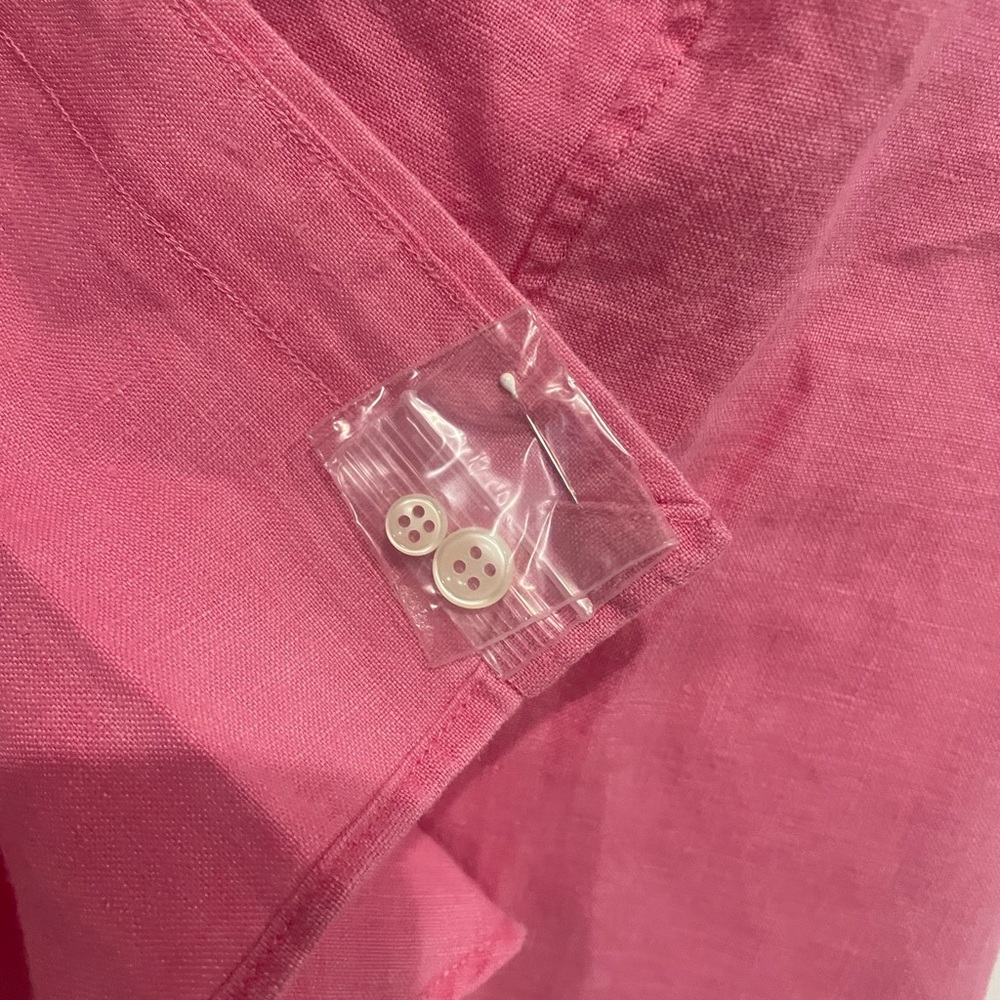 Polo by Ralph Lauren Men's Pink Casual Linen Shirt NEW WITH TAGS - Picture 7 of 7